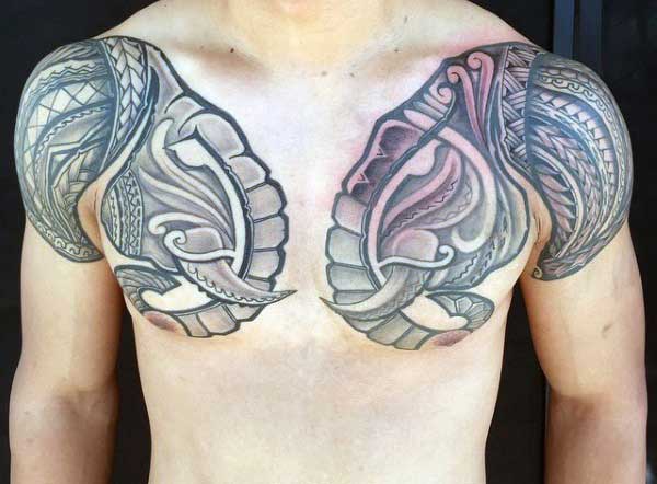 male breast tattoos male breast tattoos