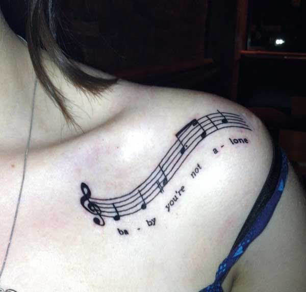 85 LINDAS Tatuagens de Música para Mudar a Trilha Sonora da Sua Vida!