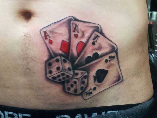 dados com cartas