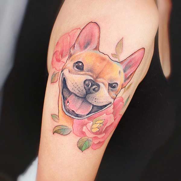 101 Tatuagens de Cachorros para Eternizar o seu Pet na sua Pele [DESENHOS]