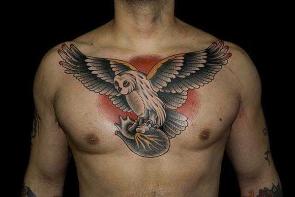 tatuagem de coruja