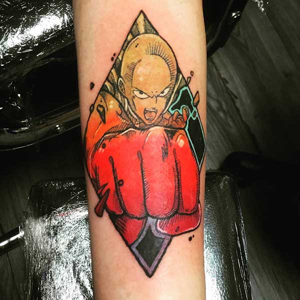 Tatuagem do One Punch Man 6 Tatuagem do One Punch Man 6