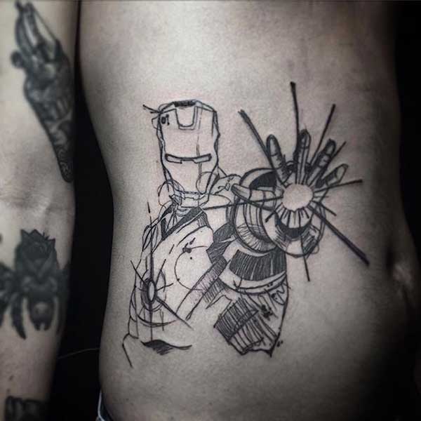 tatuagem do homem de ferro tatuagem do homem de ferro