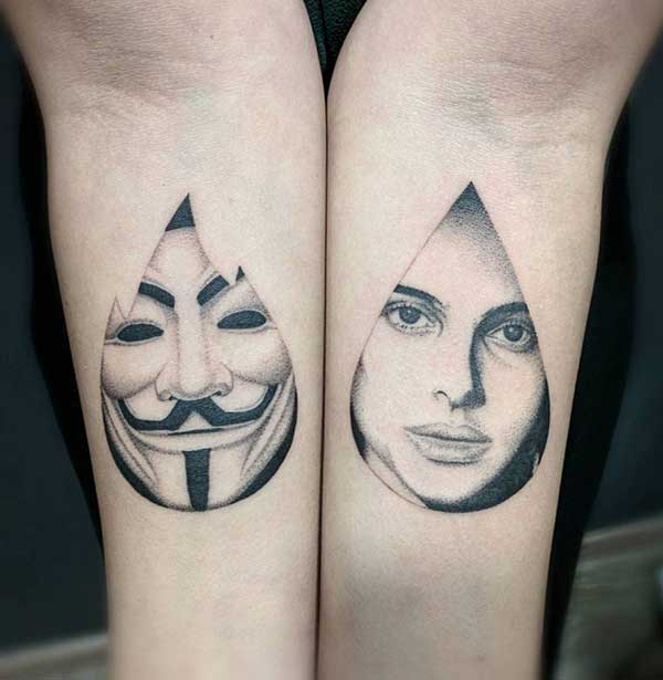 Tatuagem do V de vinganca 1 Tatuagem do V de vinganca 1