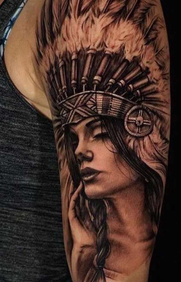 155+ Ideias de Tatuagens de Índia Masculinas e Femininas [Fotos ...