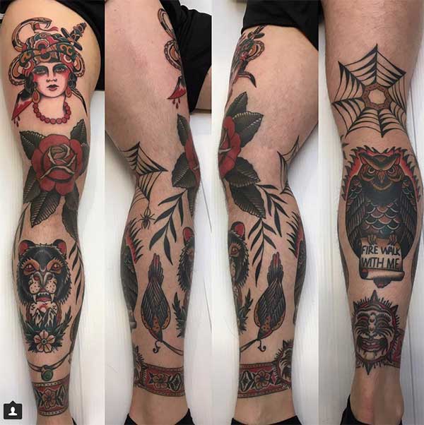 tatuagem na perna tatuagem na perna