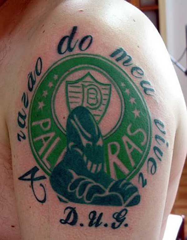 Tatuagens Mancha Verde 1 Tatuagem da melhor torcida organizada do Brasil.
