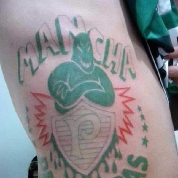 Tatuagens Mancha Verde 3 Com a logo da mancha verde.
