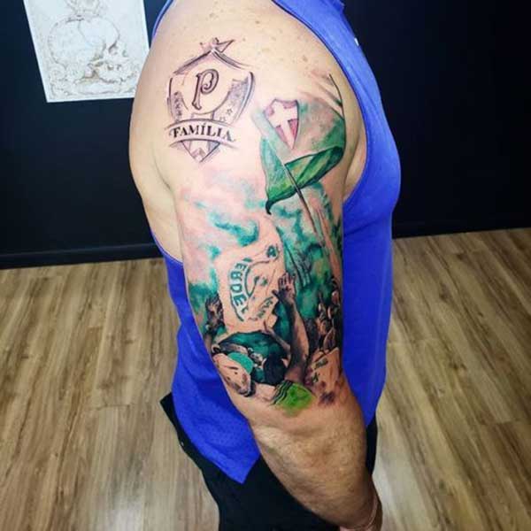 Tatuagens Mancha Verde Inspiração no braço.