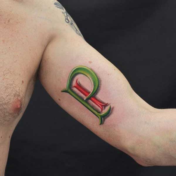 Tatuagens do Palmeiras pequenas 3 Logo do time do coração no bíceps.