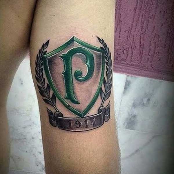 no Braco 5 1 Tatuagens masculinas do Palmeiras.