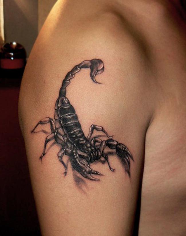 escorpiao em 3D tatuado 4 escorpiao em 3D tatuado 4