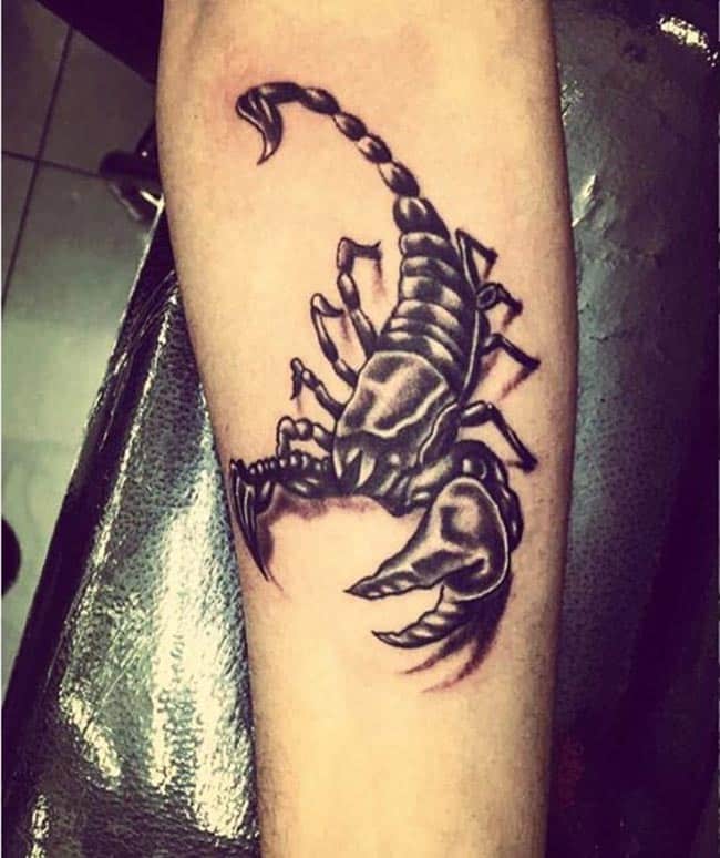 escorpiao em 3D tatuado 5 escorpiao em 3D tatuado 5