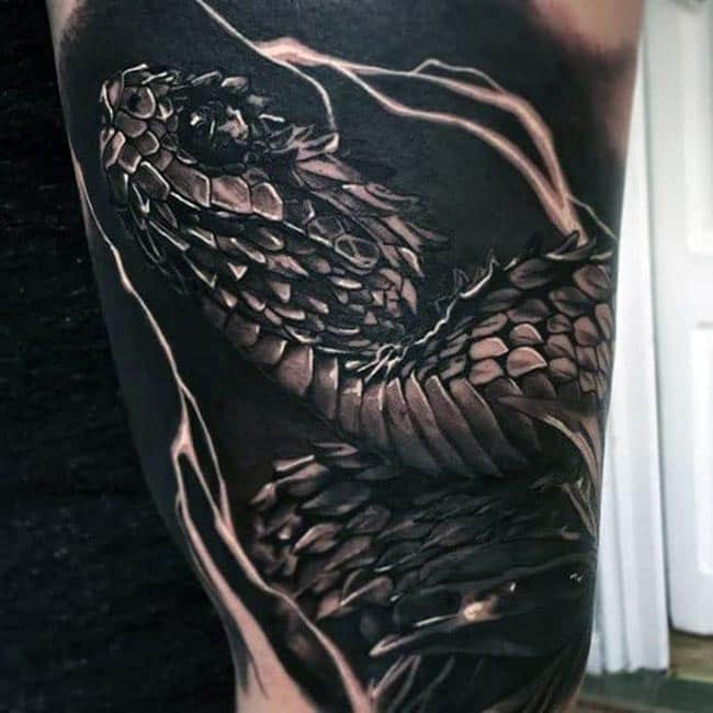 Tatuagem de Animais em pele negra 1 Tatuagem de Animais em pele negra 1