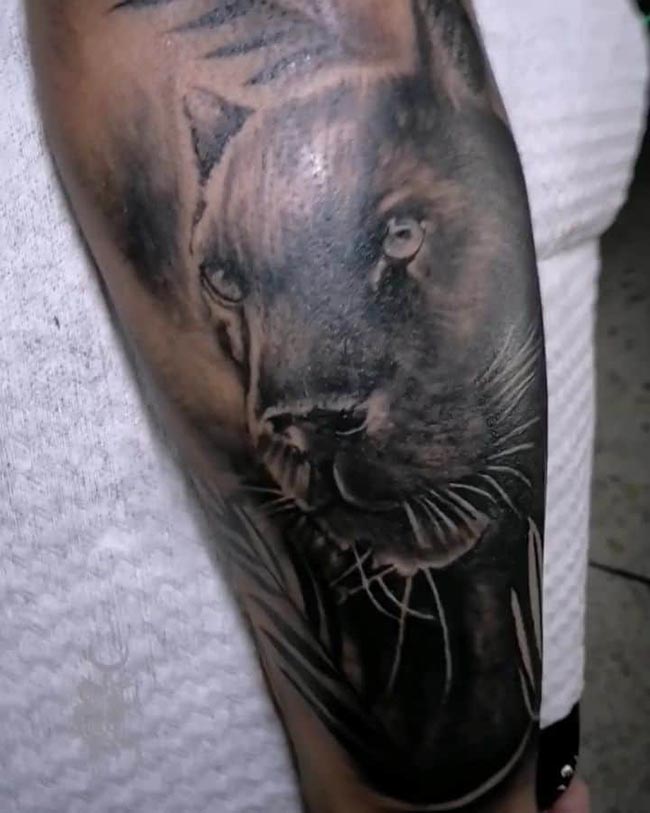 Tatuagem de Animais em pele negra 3 Tatuagem de Animais em pele negra 3