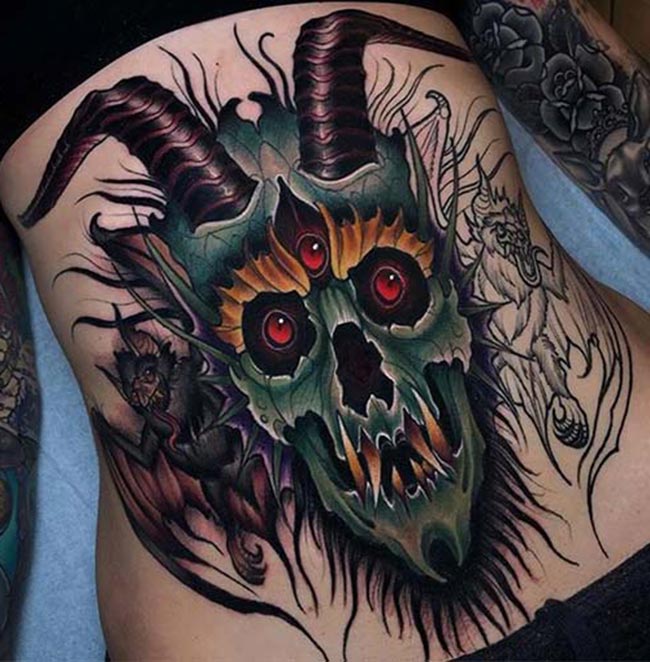 tattoo feminina de demonio tattoo feminina de demonio