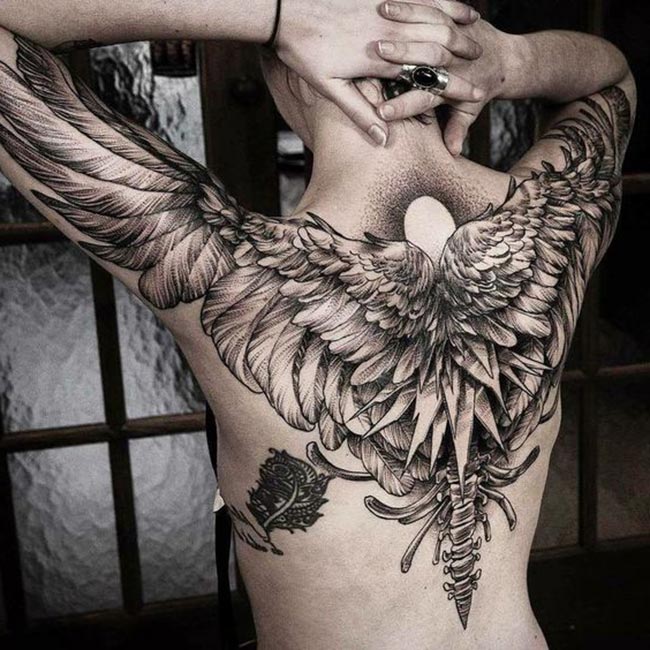 Tatuagens de asas masculinas 1 Tatuagens de asas masculinas 1