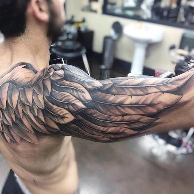 Tatuagens de asas masculinas 2 Tatuagens de asas masculinas 2