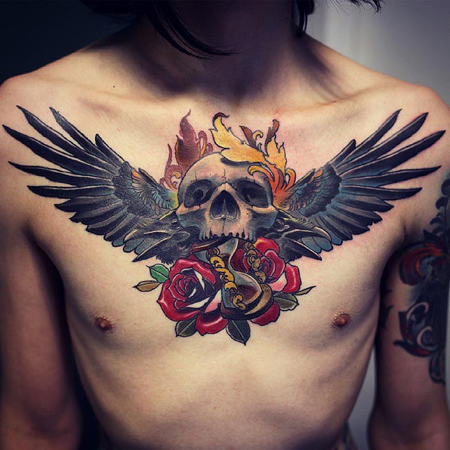 Tatuagens de asas no peito 5 3 Tatuagens de asas no peito 5 3