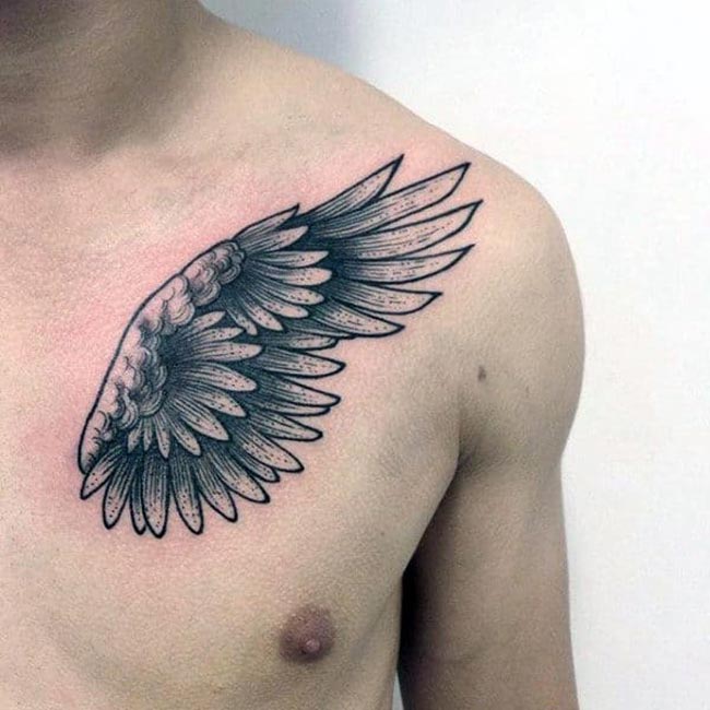 Tatuagens de asas no peito 66 2 Tatuagens de asas no peito 66 2