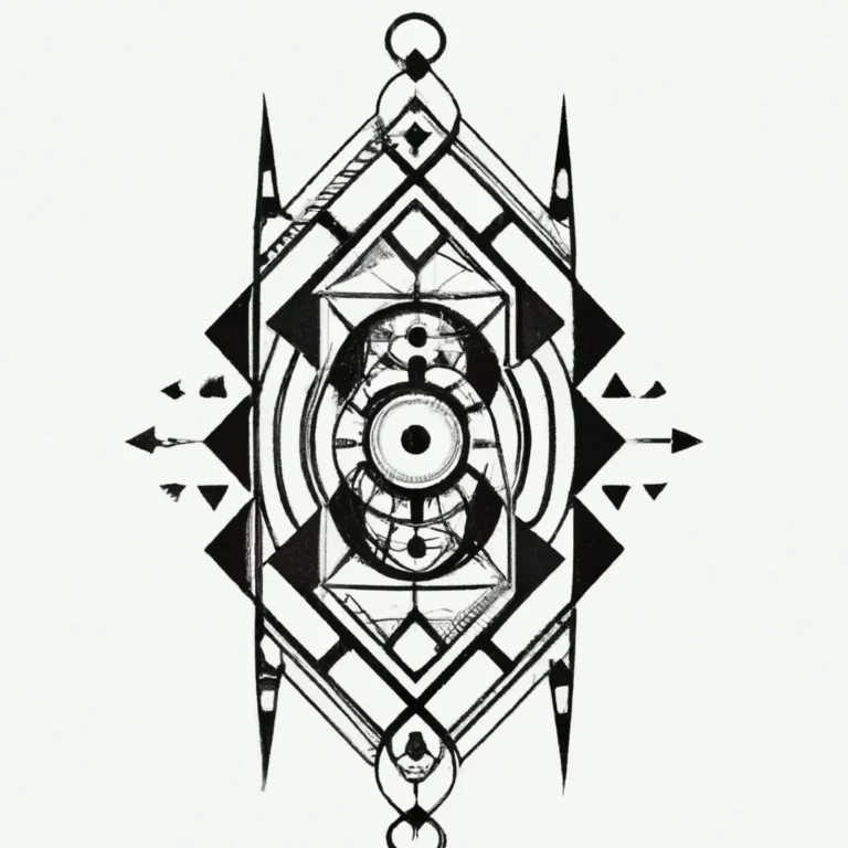 Explorando a Arte das Tatuagens Geométricas Abstratas