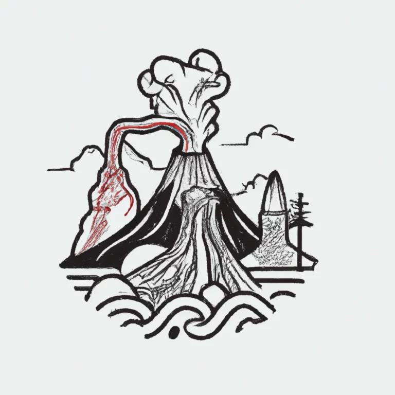 Força da Natureza: Tatuagens de Vulcões e Geotérmicos
