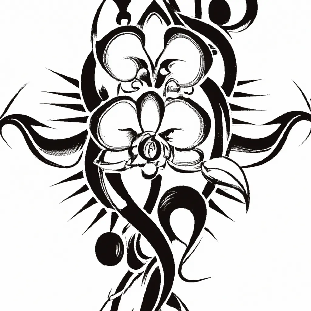 Imagens Tatuagens de orquideas e sua beleza