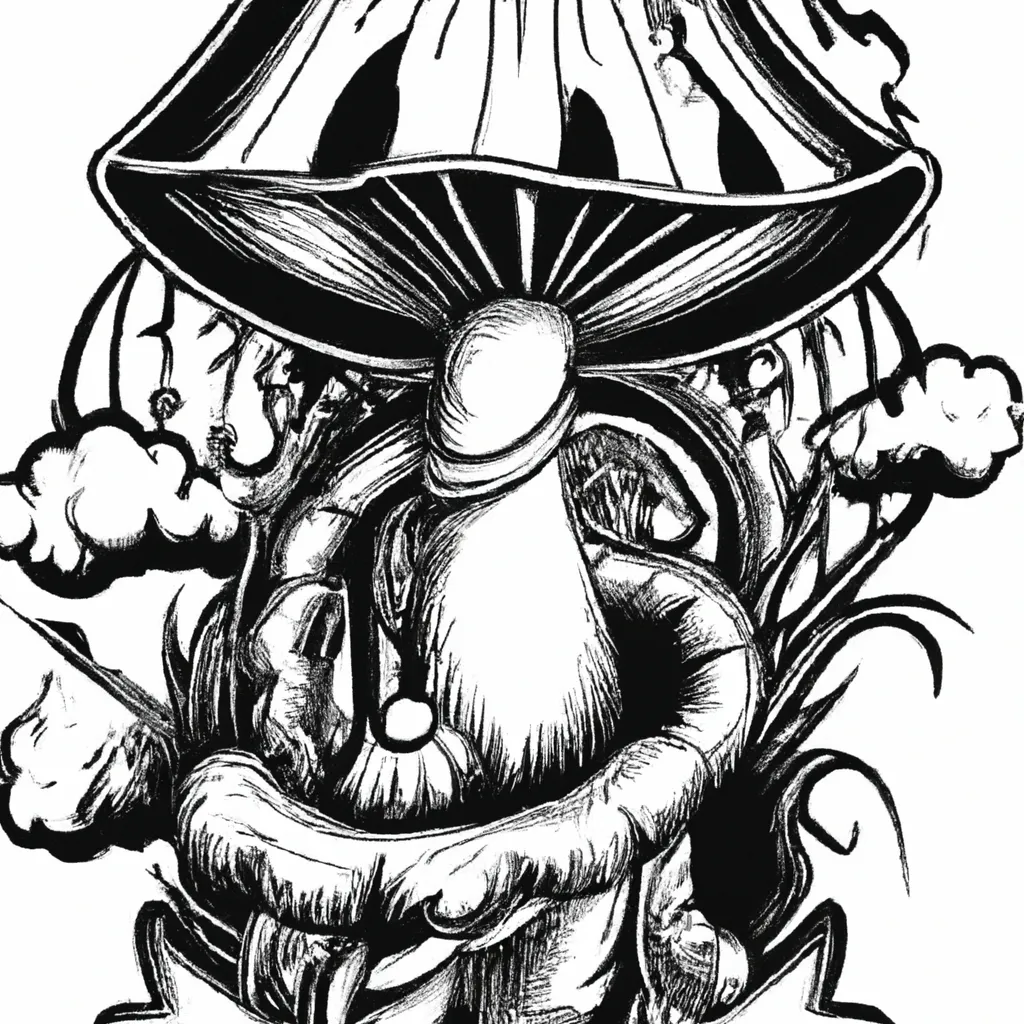 Vetores Tatuagens de cogumelos e fungos fascinantes Vetores Tatuagens de cogumelos e fungos fascinantes