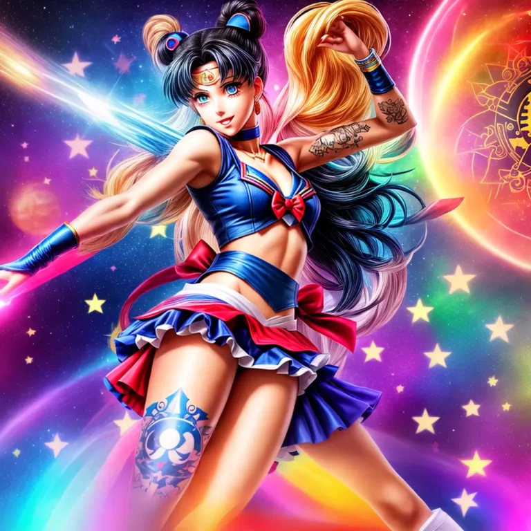 Fotos tattoo sleeve sailor moon colorido scaled Fotos tattoo sleeve sailor moon colorido scaled