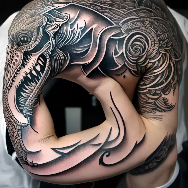 Fotos tatuagem braco t rex esqueleto 1 scaled Fotos tatuagem braco t rex esqueleto 1 scaled