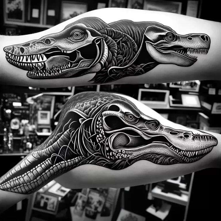 Fotos tatuagem braco t rex esqueleto scaled Fotos tatuagem braco t rex esqueleto scaled