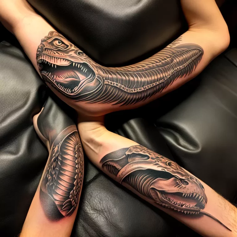 Fotos tatuagem braco t rex fossil scaled Fotos tatuagem braco t rex fossil scaled