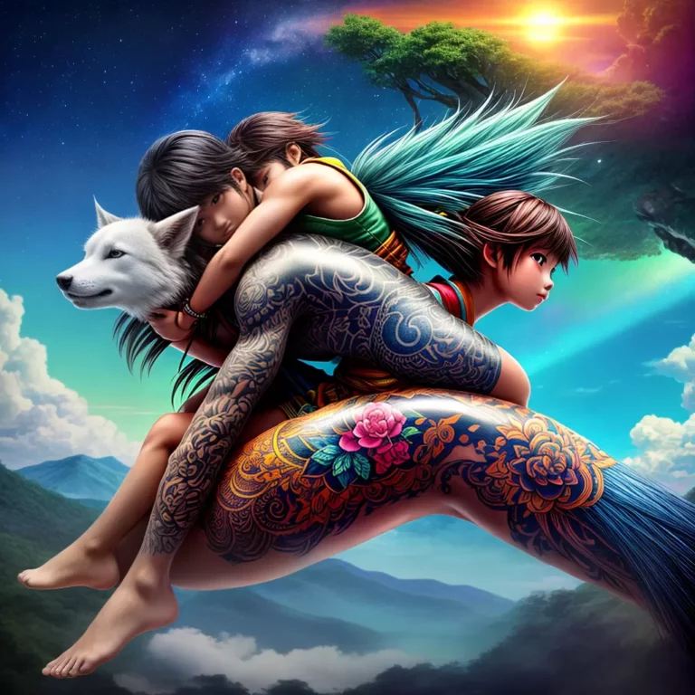Fotos tatuagem chihiro haku ceu paisagem scaled Fotos tatuagem chihiro haku ceu paisagem scaled