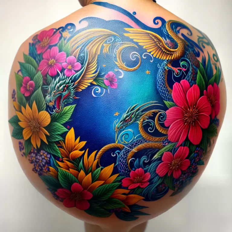 Fotos tatuagem chihiro haku dragao flores scaled Fotos tatuagem chihiro haku dragao flores scaled