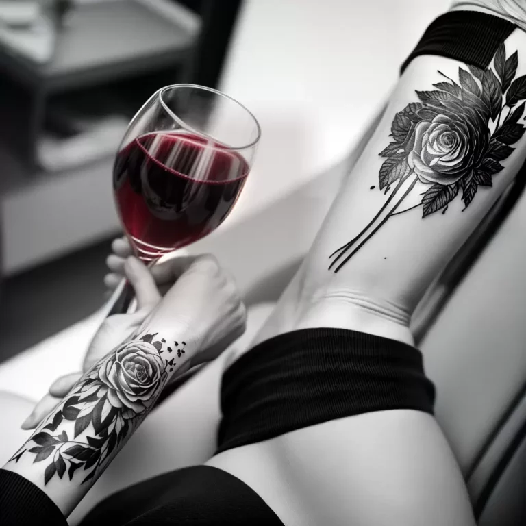 Tatuagens de VINHO: Como Comemorar sua Paixão pela Bebida