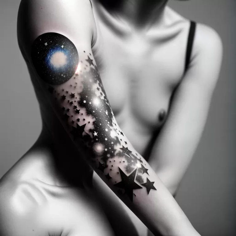 Fotos tatuagem cosmos estrelas galaxias scaled
