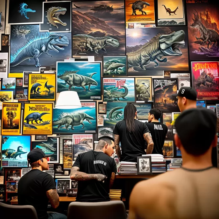 Fotos tatuagem dinossauro artista metal scaled