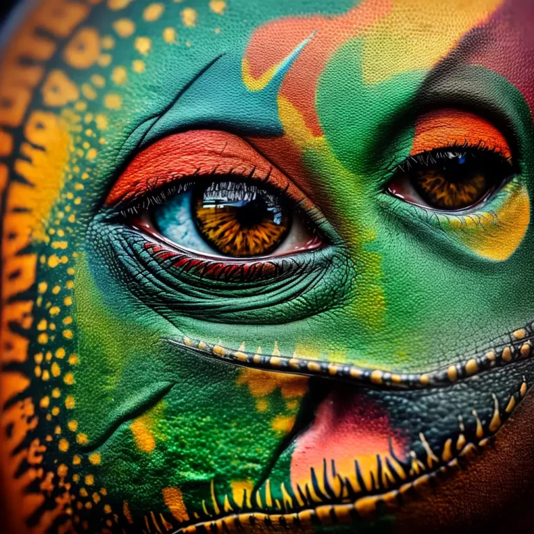 Fotos tatuagem dinossauro colorida natureza scaled