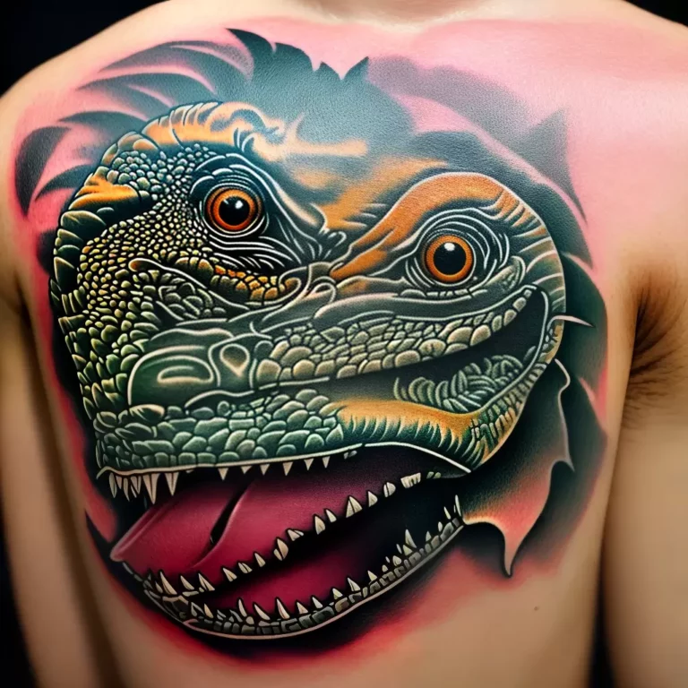 Fotos tatuagem dinossauro forca resiliencia natureza scaled