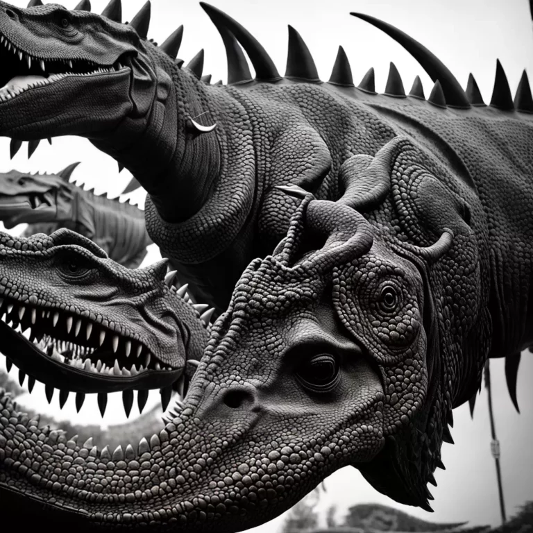 Fotos tatuagem dinossauro preto branco exposicao scaled Fotos tatuagem dinossauro preto branco exposicao scaled