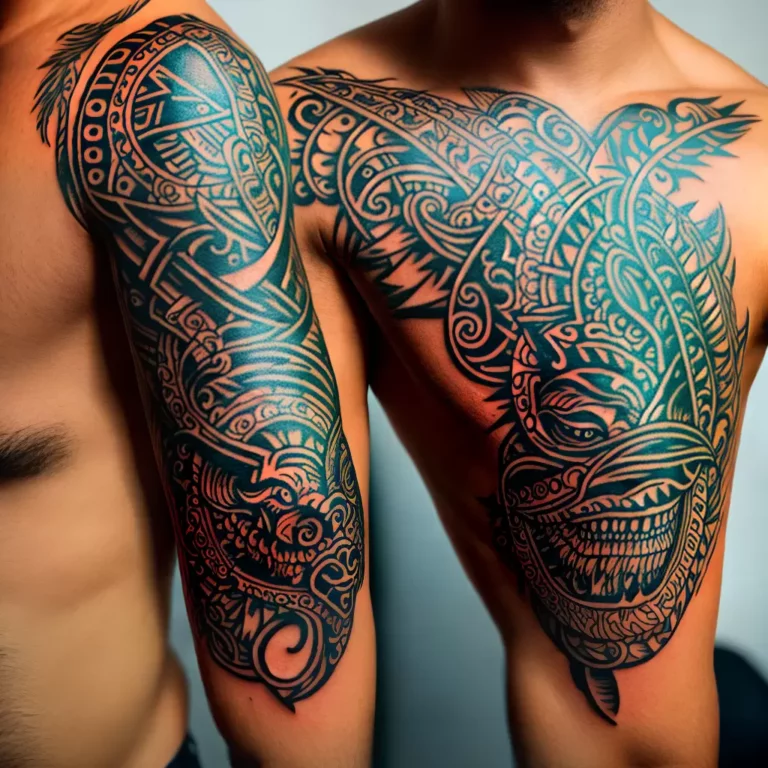 Fotos tatuagem dinossauro simbolos culturais scaled