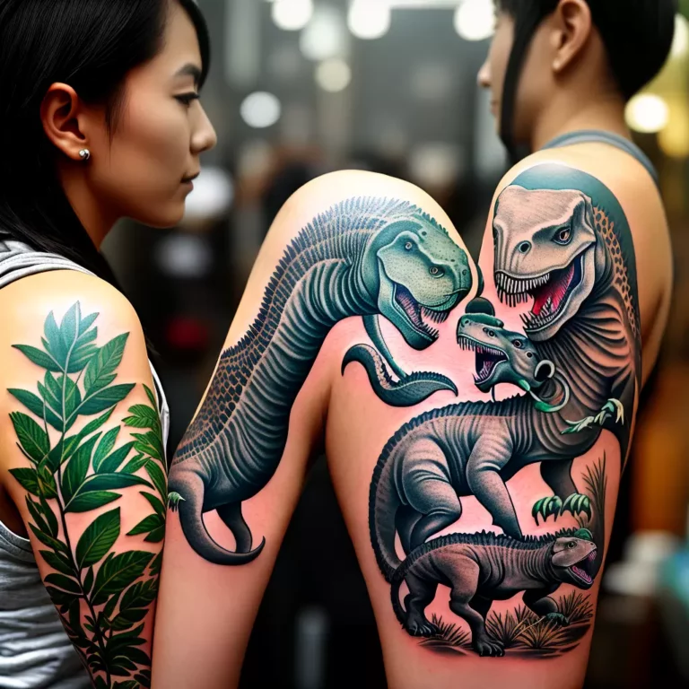 Fotos tatuagem dinossauros culturais scaled