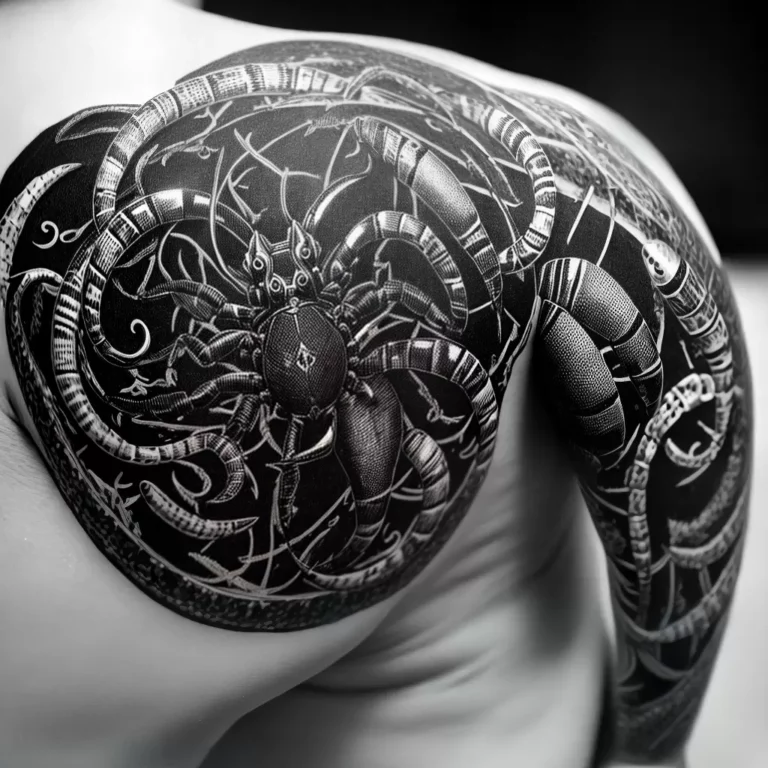 Fotos tatuagem escorpiao tribal preto branco 1 scaled Fotos tatuagem escorpiao tribal preto branco 1 scaled