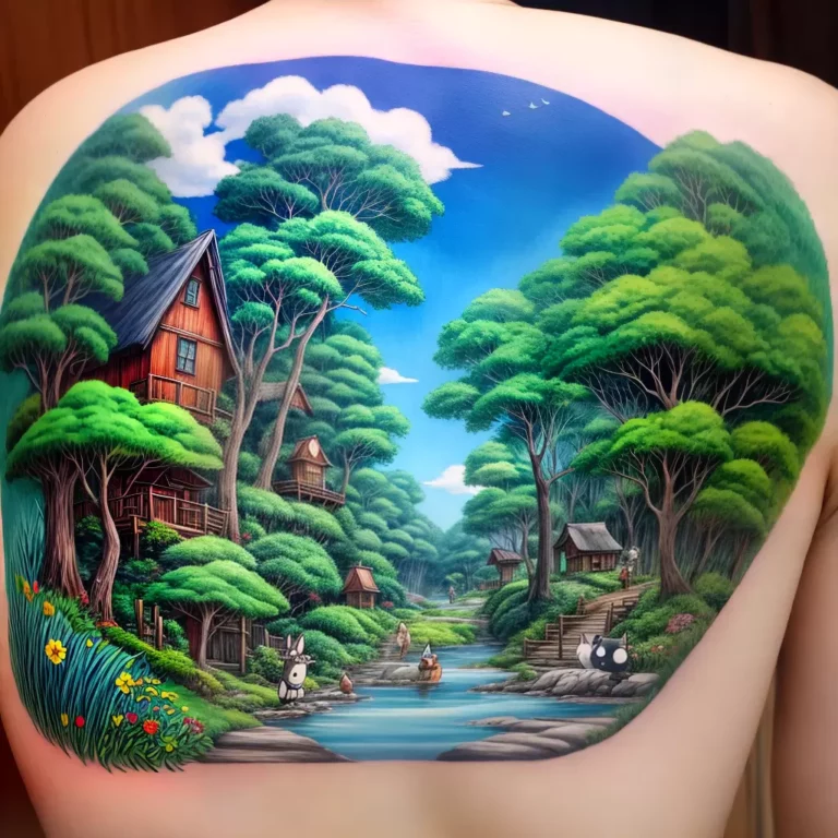 Fotos tatuagem floresta ghibli totoro kiki scaled Fotos tatuagem floresta ghibli totoro kiki scaled
