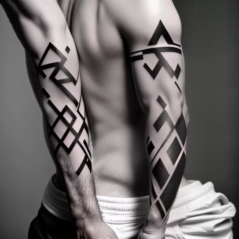 Fotos tatuagem geometrica braco masculino 2 scaled
