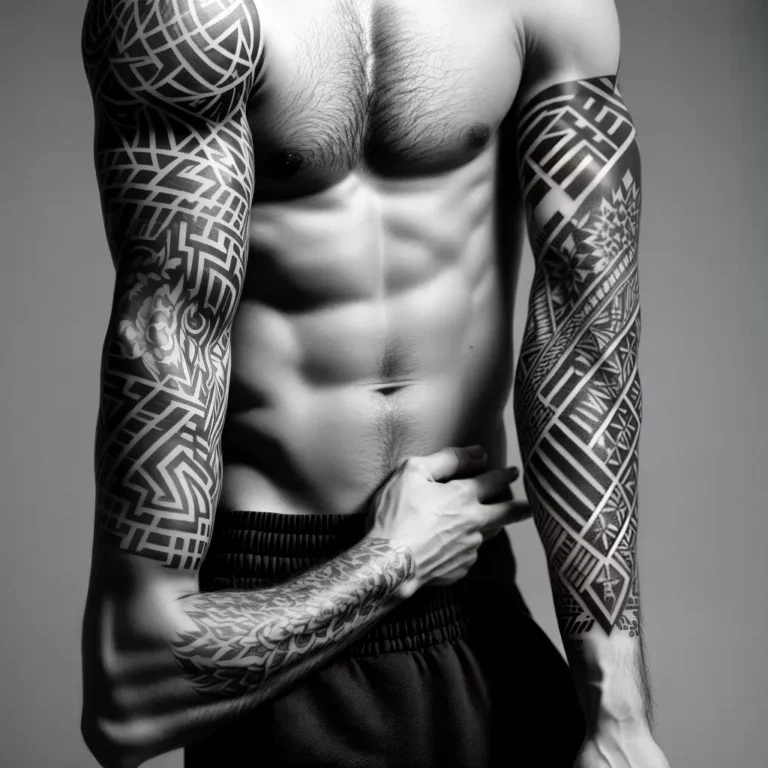 Fotos tatuagem geometrica braco preto branco 7 scaled Fotos tatuagem geometrica braco preto branco 7 scaled