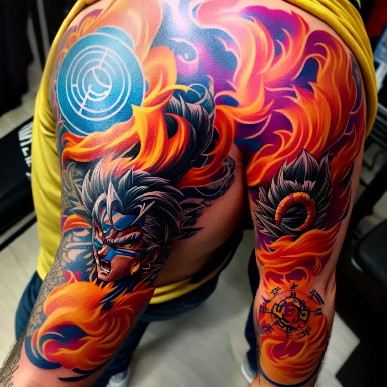 Fotos tatuagem goku super saiyajin energia scaled Fotos tatuagem goku super saiyajin energia scaled