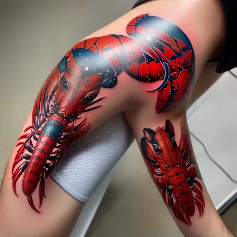 Fotos tatuagem lagosta colorida detalhada scaled Fotos tatuagem lagosta colorida detalhada scaled