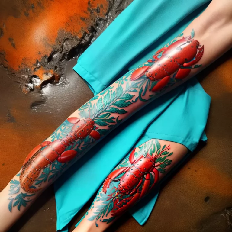 Tatuagens de LAGOSTA: A Delicadeza do Mar na Sua Pele!