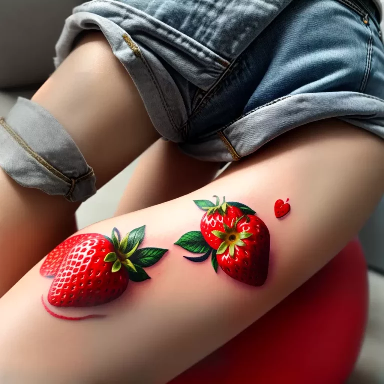 Tatuagens de MORANGO COM CHANTILLY: Delicie-se com Essas Ideias!
